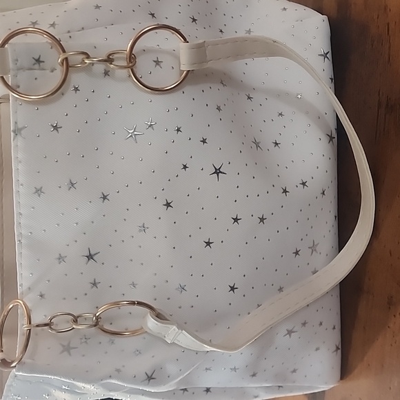 White Star Patterned Women's Bag Fashionable Handbag Women's Large capacity - Picture 4 of 7